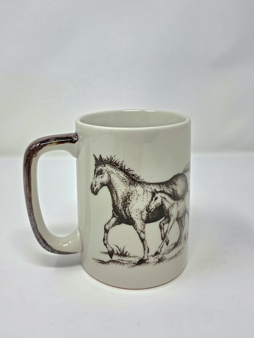 Otagiri Horses Mug Vintage Mare Foal Japan